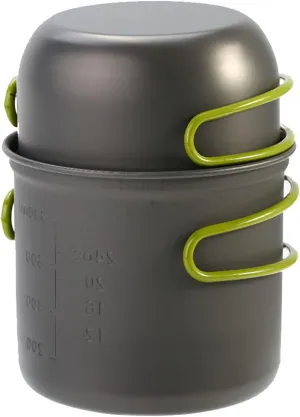 Aluminium Alloy Pot Set, High Temperature Resistant, Foldable Handgrip, Storage Bag for Outdoor Camping, Picnic Tableware