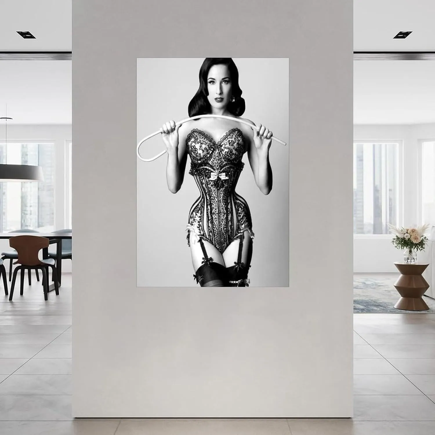 American Artist Dita Von Teese Art Poster 8 Canvas Painting Posters And Prints Wall Art Pictures for Living Room Bedroom Decor 24x36inch(60x90cm) Unframe-style