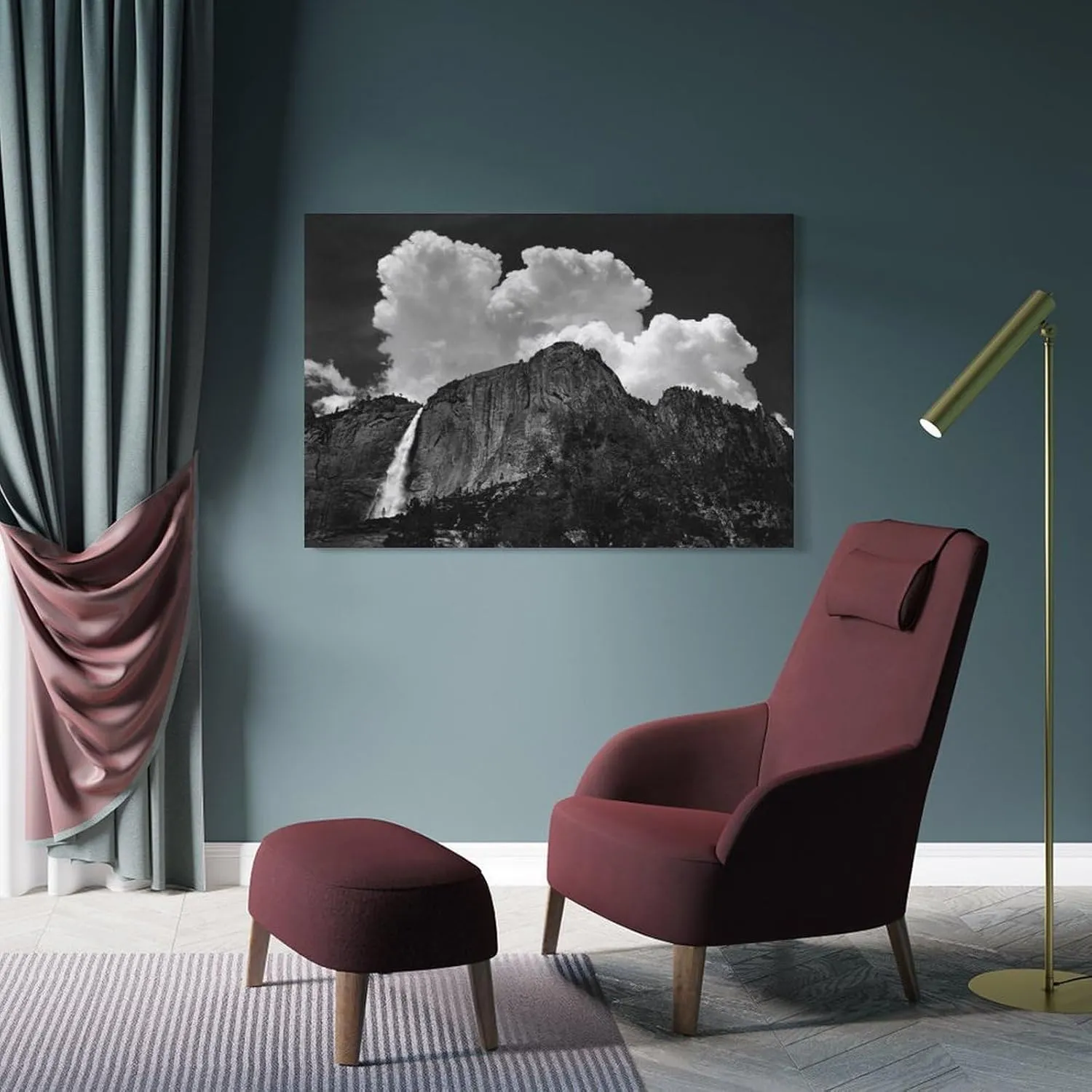 American Landscape Photographer Ansel Adams Poster Canvas Wall Art Posters For Room Aesthetic And Decor 12Canvas Painting Wall Art Poster for Bedroom Living Room Decor20x30inch(50x75cm)
