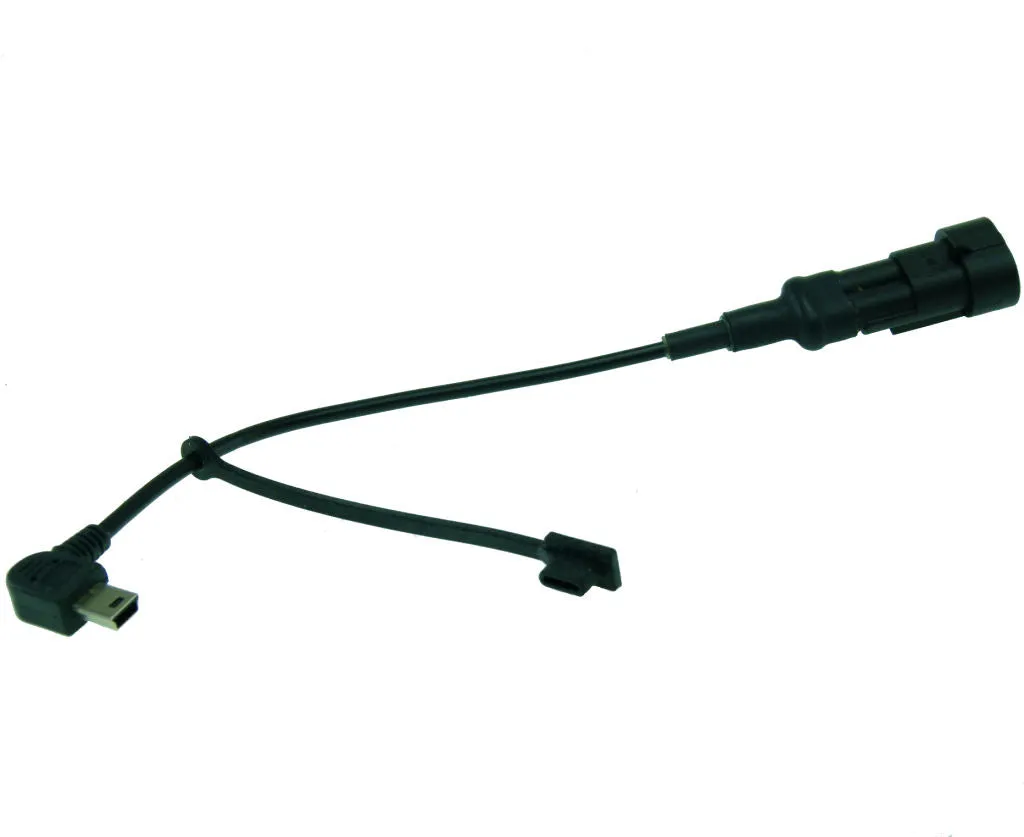 Angled Mini USB Bike Motorcycle Optimate Style Satnav Charger fits TomTom (sku 34213)