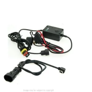 Angled Mini USB Direct to Battery Hard Wire Motorcycle Charging Cable for Garmin Nuvi - Streetpilot GPS SatNav (SKU 10058)