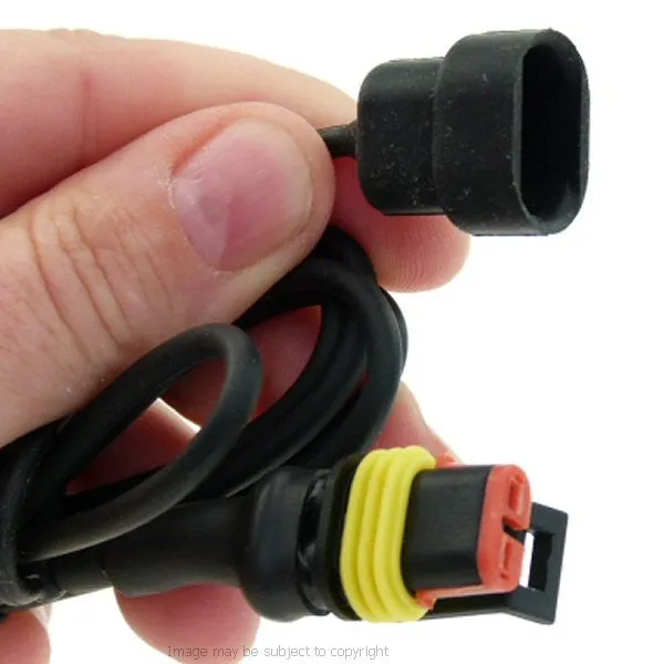 Angled Mini USB Direct to Battery Hard Wire Motorcycle Charging Cable for Garmin Nuvi - Streetpilot GPS SatNav (SKU 10058)