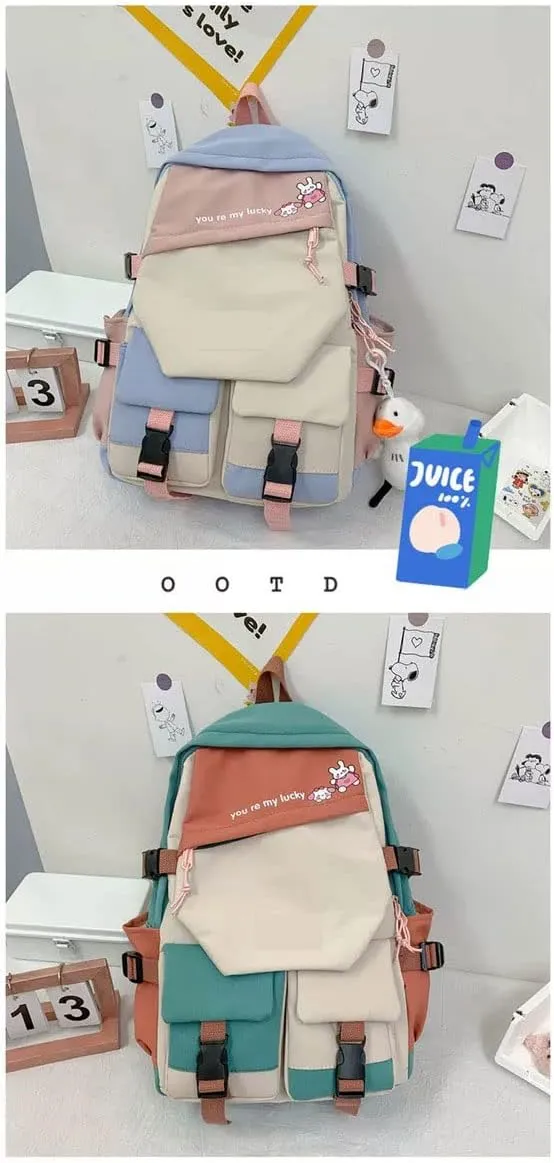 Anime My Dress Up Darling Marin Kitagawa dokidoki Backpack Cosplay Kawaii Backpack With Pendant Duck (3)