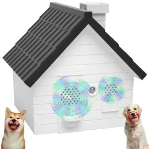 Anti Barking Device for Dogs, Dog Bark Deterrent Device, 4 Modes Dog Barking Silencer, 50FT Ultrasonic Bark Box, Waterproof Barking Control Devices Indoor Outdoor Stop Dog Barking Device