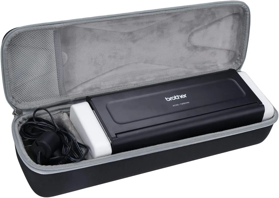 Aproca Hard Carrying Storage Travel Case, fit Brother Wireless Compact Desktop Scanner ADS-1700W / ADS-1250W / ADS-1200W