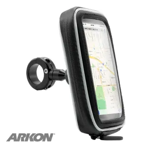 Arkon MC2B5WPCS BLACK Motorcycle Handlebar Mount fits Samsung Galaxy S10 PLUS (sku 44818)