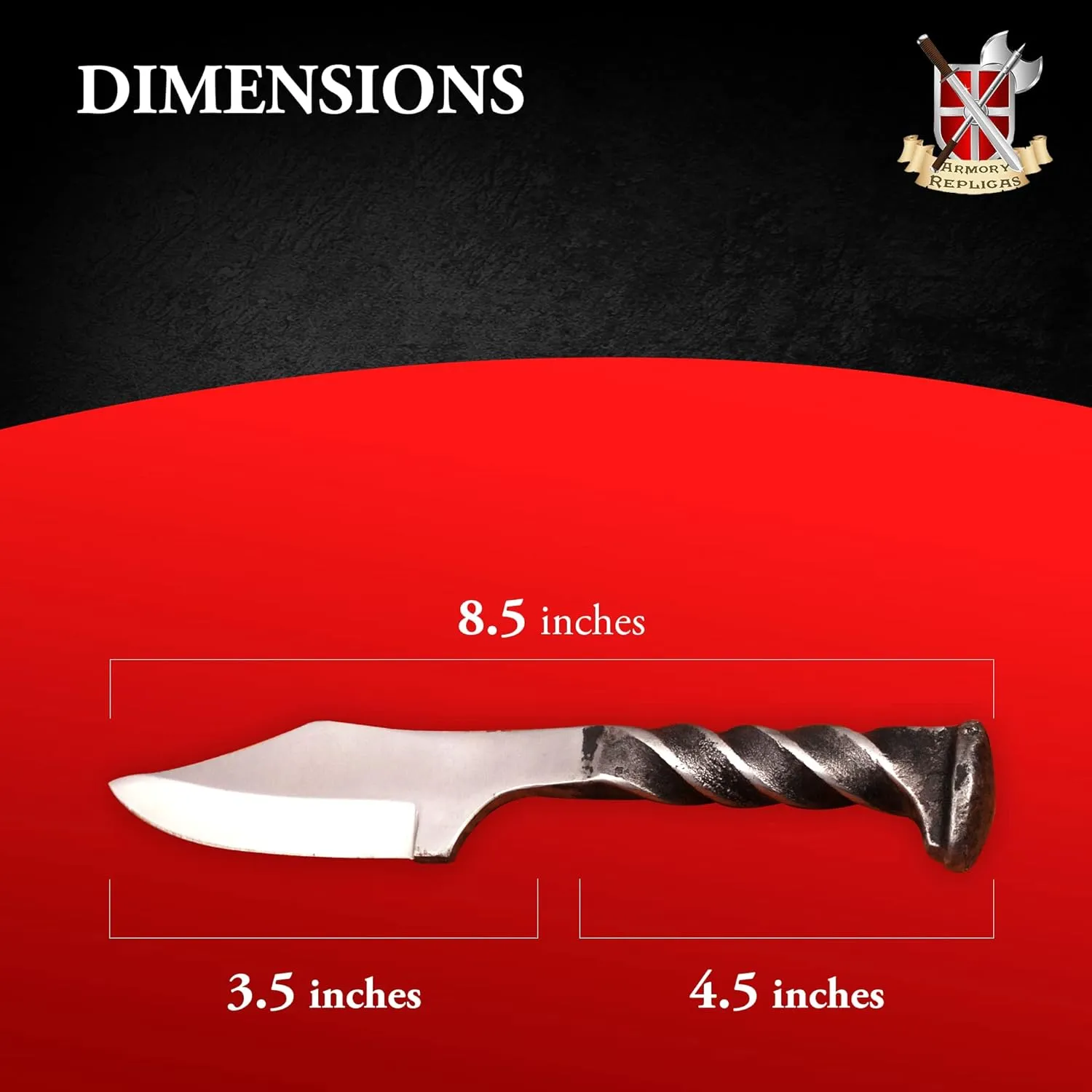 Armory Replicas Fireside Survivor Hand Forged Railroad Knife | Forged & Very Real