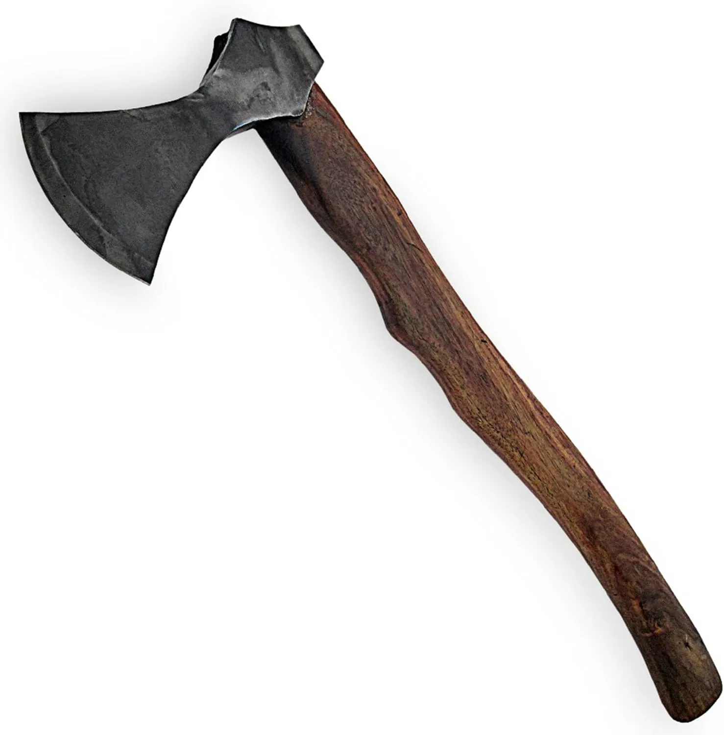 Armory Replicas™ Hand Forged Rustic Iron Steel Battle Axe – 20" Wood Handle, Fully Functional Camping & Reenactment Tool – Perfect for Outdoor Survival