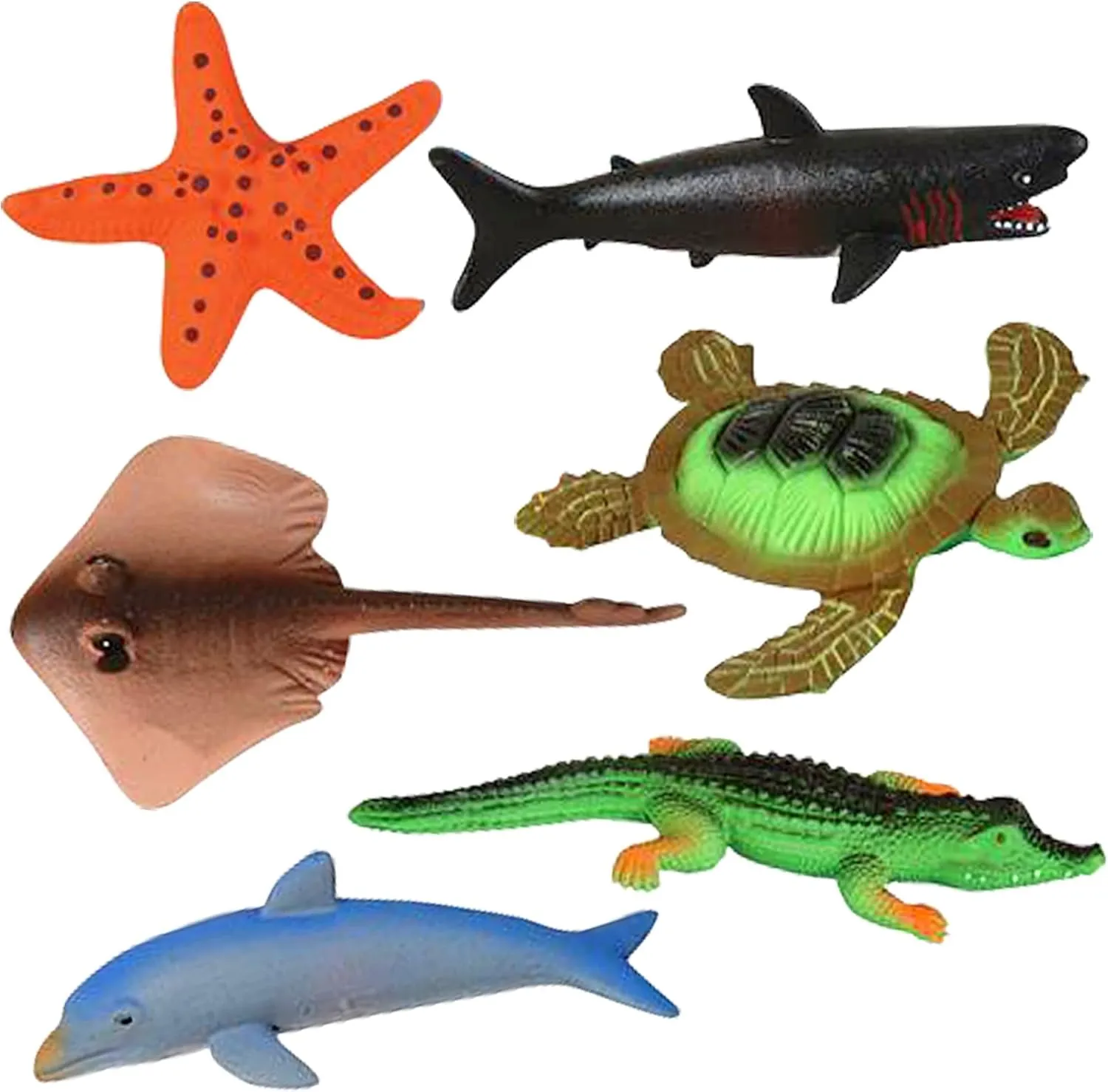 ArtCreativity Growing Sea Animals 6 Different Water Expanding Sea Creatures - Grows 6X Larger, Amazing Sensory Jelly-Like Toy, Fun Educational Gift, Party Favor, Easter Basket Stuffer for Kids