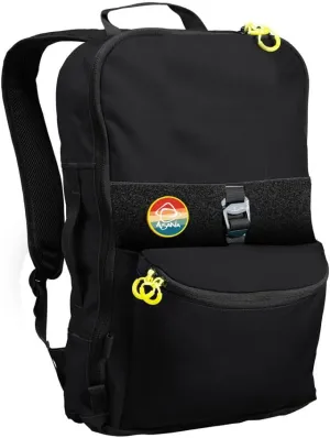 Asana Climbing Gym Backpack 'Session' - Men's and Women's 20L Gear Bag with Shoe Compartment, Stretch Pocket & Patch Strip (Black)