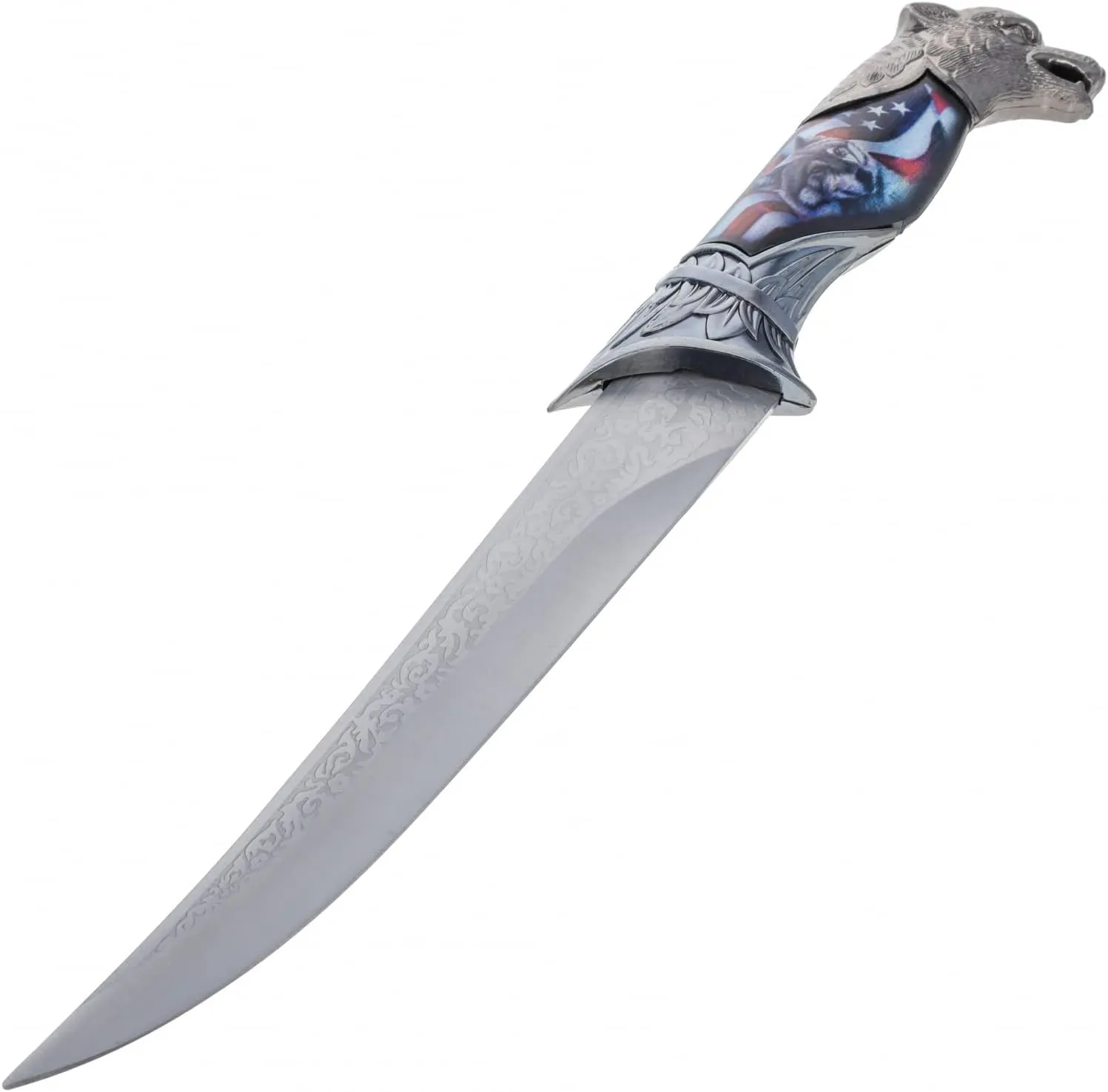 ASR Outdoor 13.5 inch Animal Head Decorative Collector's Hunting Knife with Ornamental Scabbard