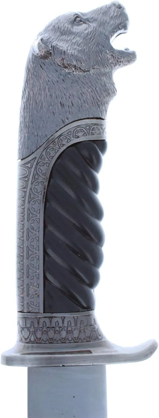 ASR Outdoor 13" Wildlife Collection Animal Head Fixed Blade Hunting Knife, Howling Bear