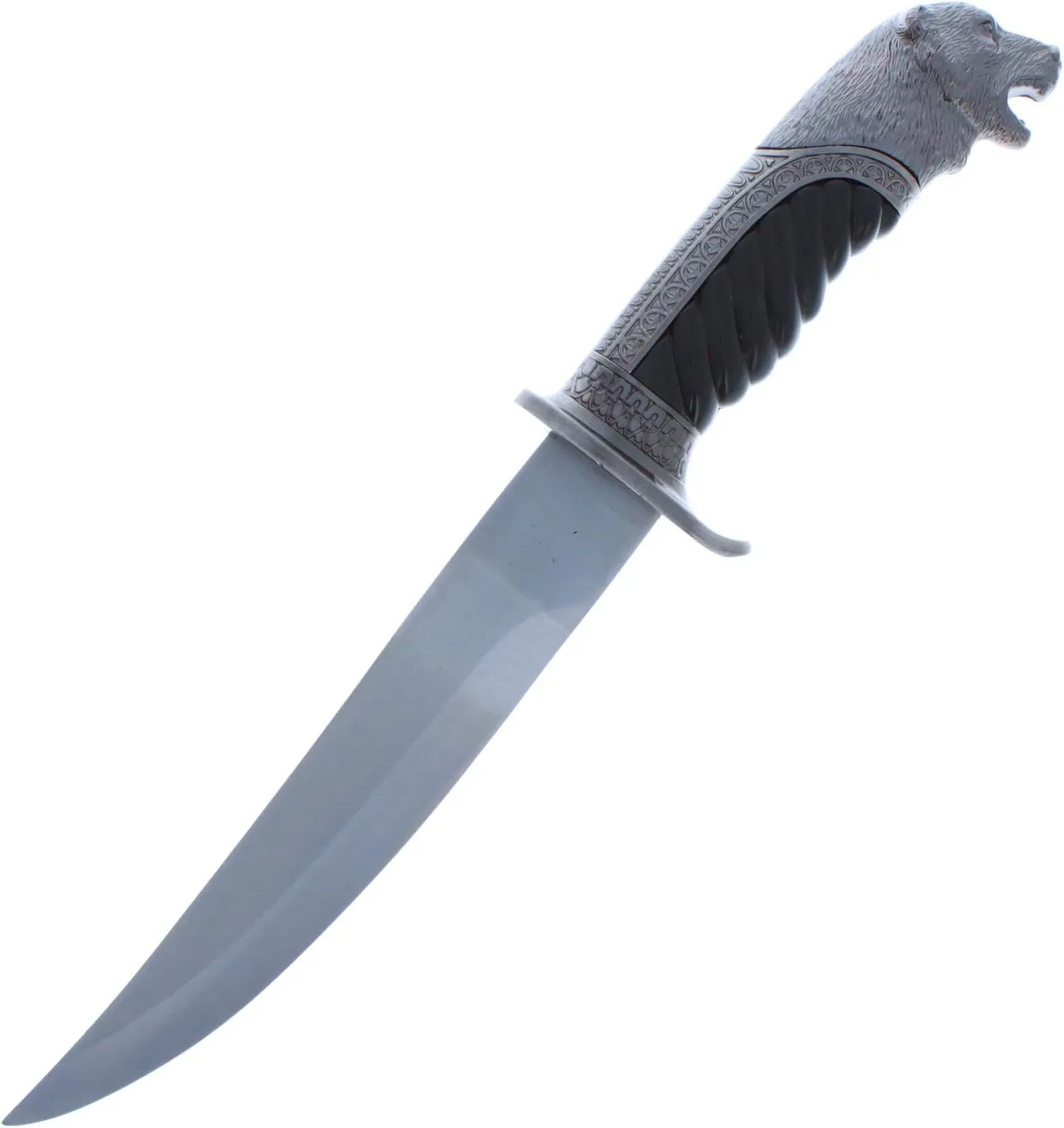 ASR Outdoor 13" Wildlife Collection Animal Head Fixed Blade Hunting Knife, Howling Bear