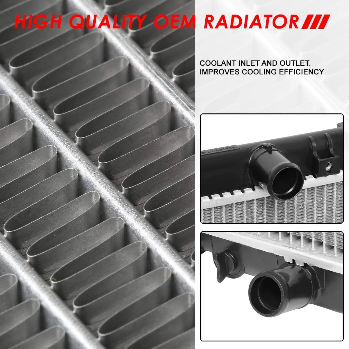 Auto Dynasty Radiator Compatible with 12-16 Honda CR-V 2.4L AT/MT, DPI 13314 Factory Style 1-Row Cooling Radiator, Aluminum Core