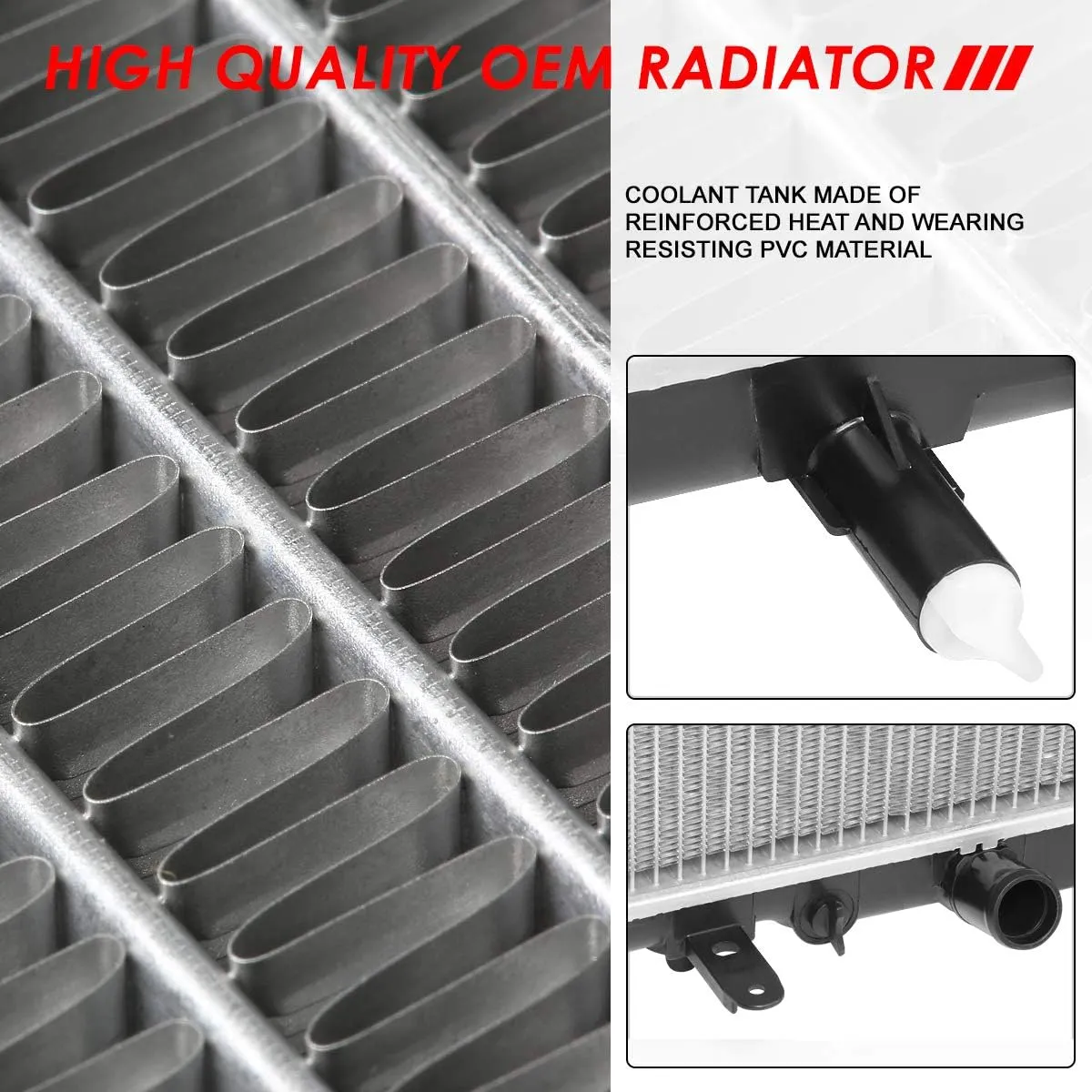 Auto Dynasty Radiator Compatible with 12-16 Honda CR-V 2.4L AT/MT, DPI 13314 Factory Style 1-Row Cooling Radiator, Aluminum Core