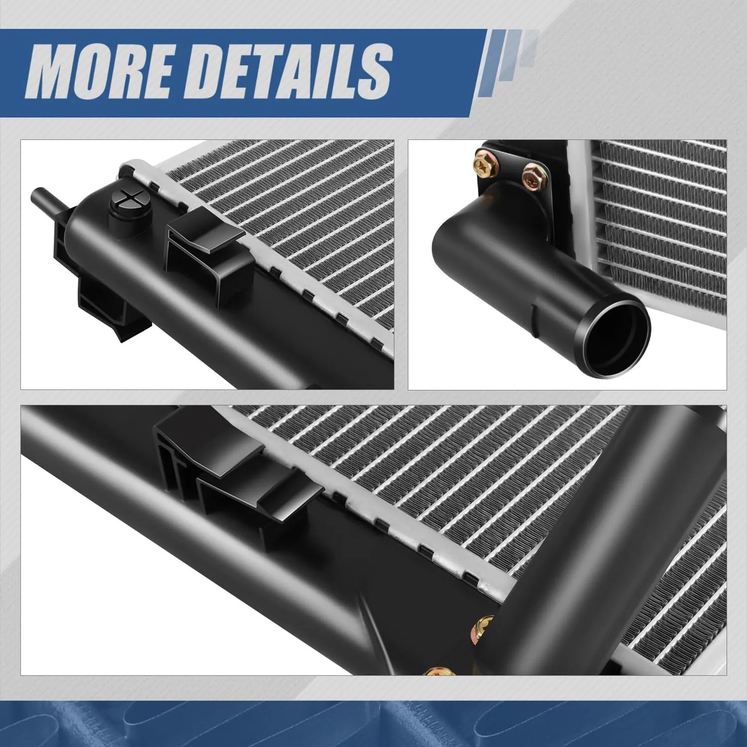 Auto Dynasty Radiator Compatible with 2015-2019 Nissan Juke Sentra (Exclude Nismo RS), DPI 13661 Factory Style 1-Row Cooling Radiator, Aluminum Core