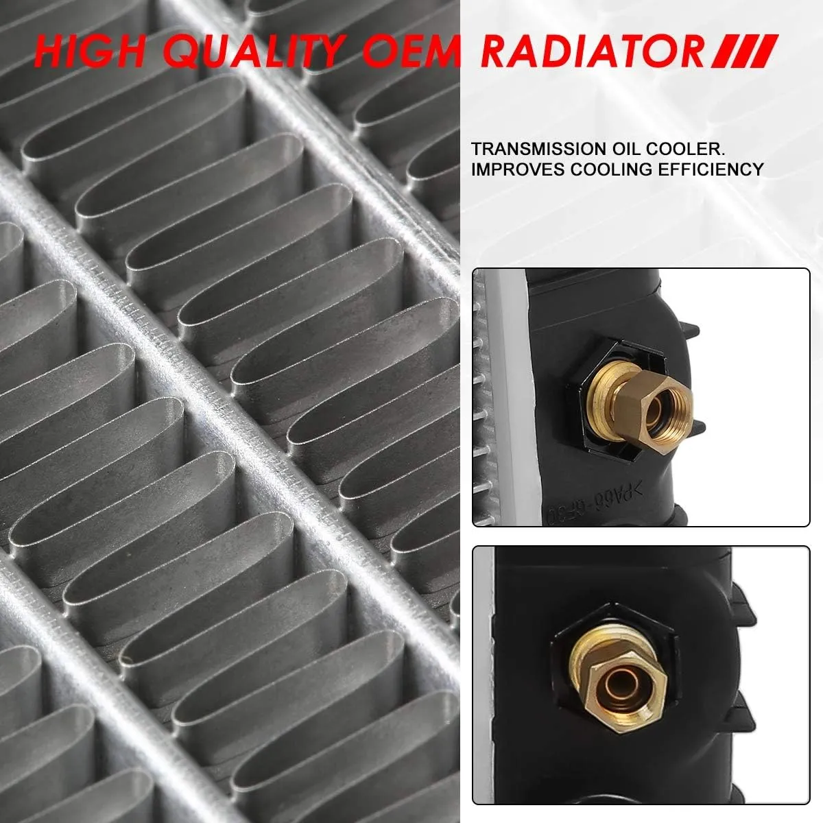 Auto Dynasty Radiator Compatible with 87-90 Chevy Caprice AT MT, DPI 920 Factory Style 1-Row Cooling Radiator, Aluminum Core