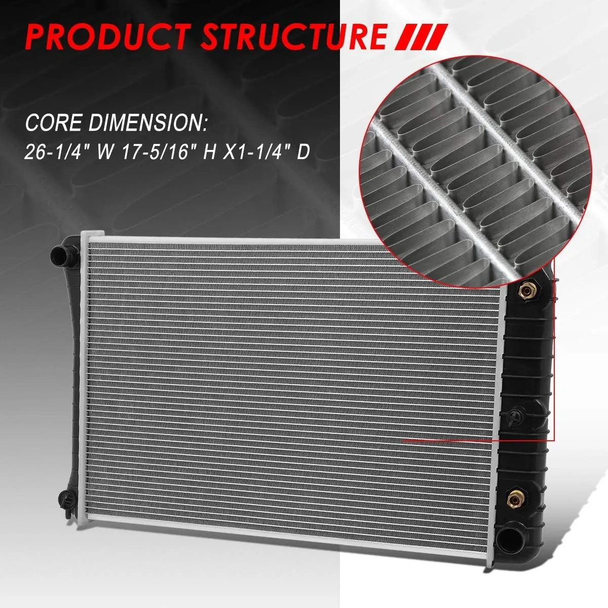Auto Dynasty Radiator Compatible with 87-90 Chevy Caprice AT MT, DPI 920 Factory Style 1-Row Cooling Radiator, Aluminum Core
