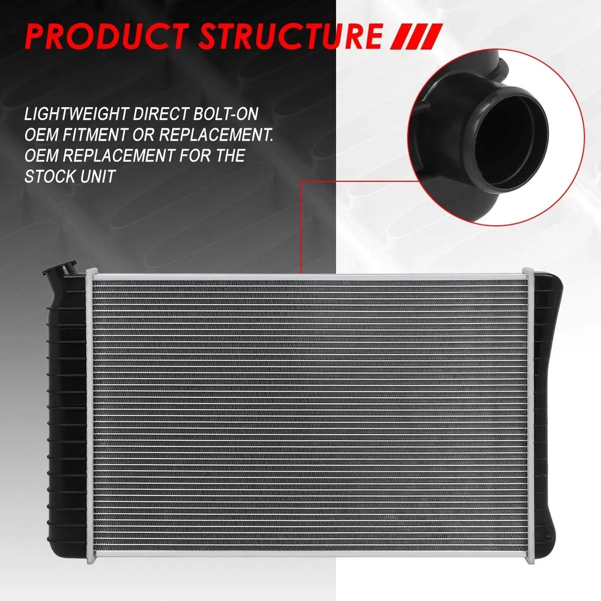 Auto Dynasty Radiator Compatible with 87-90 Chevy Caprice AT MT, DPI 920 Factory Style 1-Row Cooling Radiator, Aluminum Core