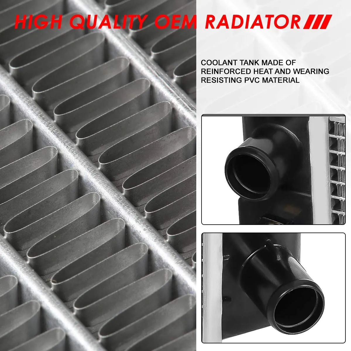 Auto Dynasty Radiator Compatible with 94-96 Buick Roadmaster Caprice Impala Fleetwood 4.3L V6/5.7L AT, DPI 1517 Factory Style 1-Row Cooling Radiator, Aluminum Core