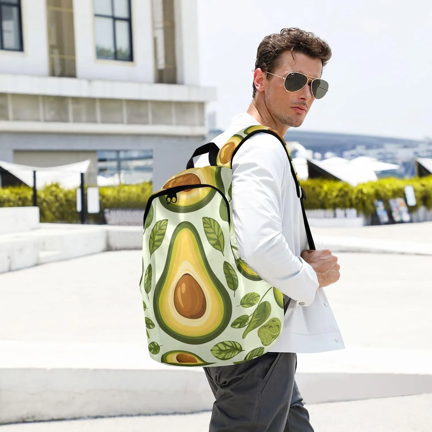Avocado Laptop Backpack, Light Backpack for Travel, Waterproof Travel Backpack