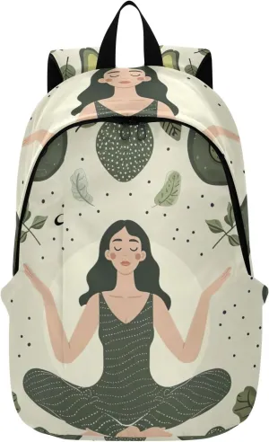 Avocado Yoga Womens Travel Backpack, Lightweight Backpack for Travel, Laptop Backpack Waterproof