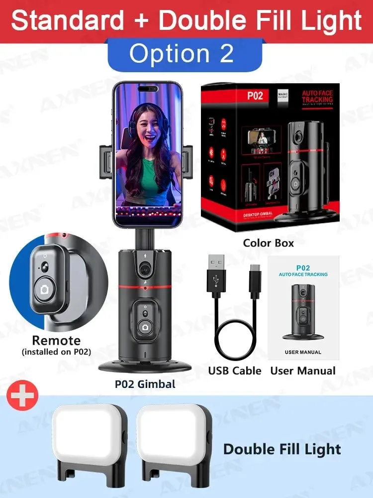 Axnen 2023 360 Rotation Gimbal Stabilizer with Remote for Tiktok Live Photography