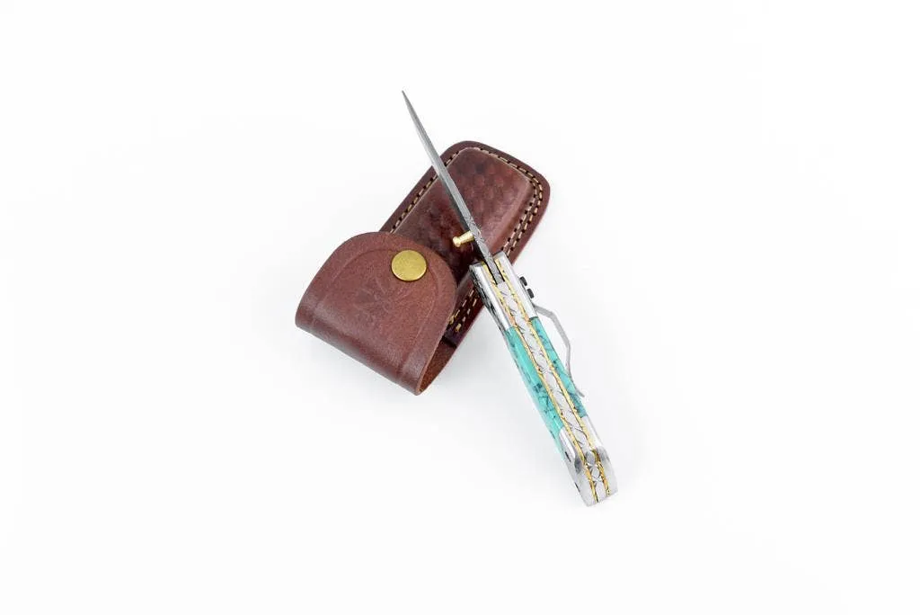 AzureGlide Damascus Turquoise Resin-Titan Int.