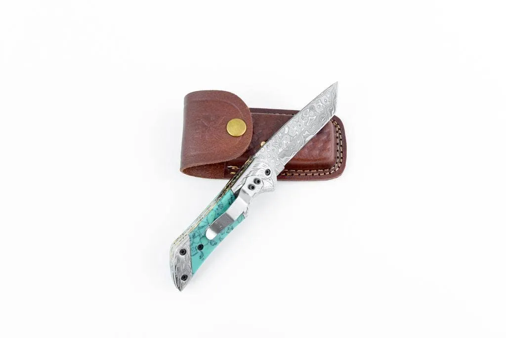 AzureGlide Damascus Turquoise Resin-Titan Int.