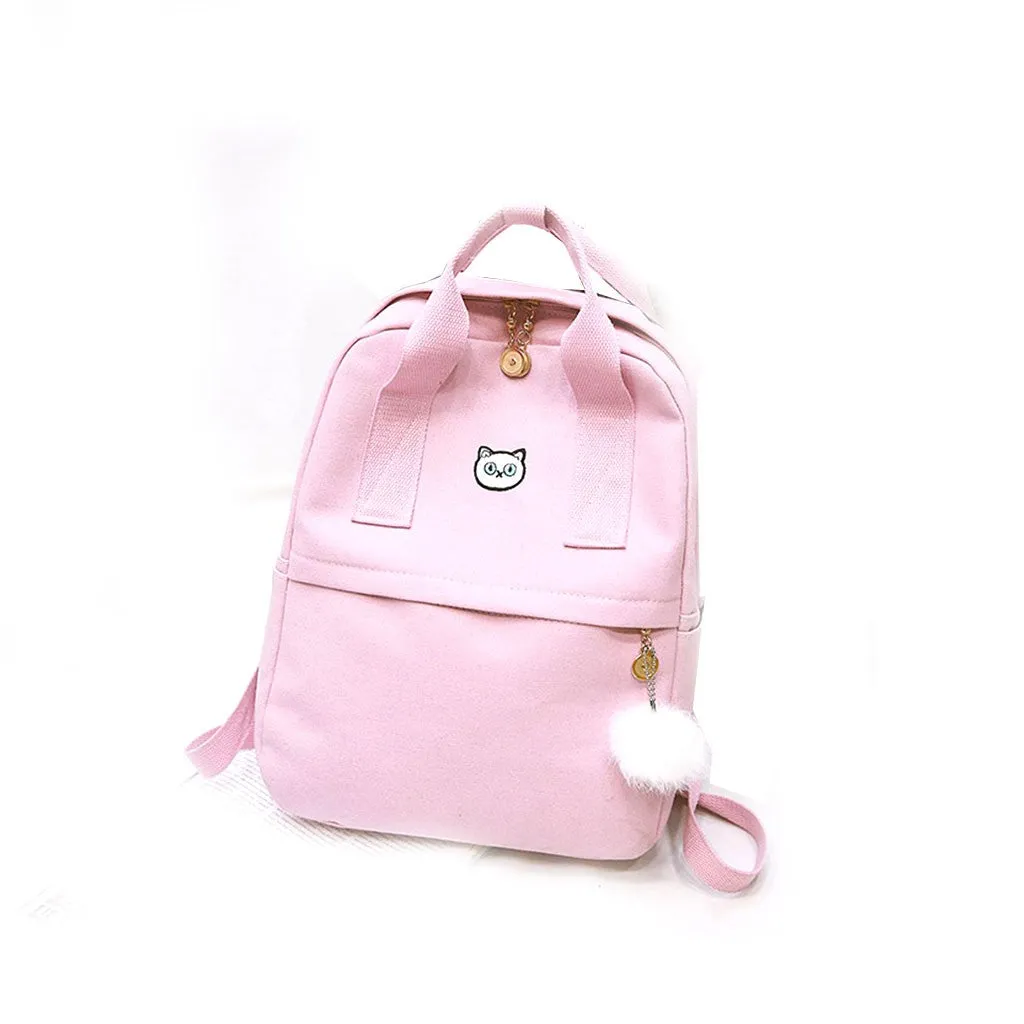 Backpack Canvas Lightweight Travelling Backpack Durable Daypack