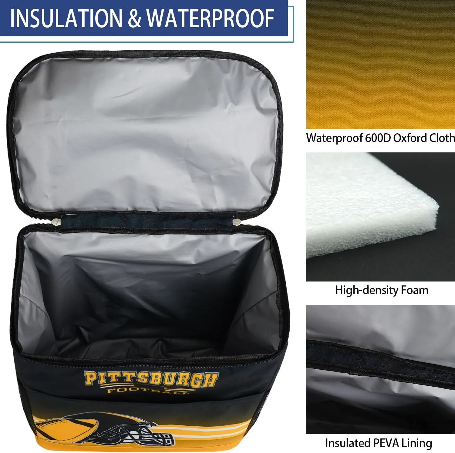 Backpack Cooler for Men - 30 Cans Beer Cooler Bag - Soft Backpack Cooler Insulated Waterproof Leak Proof