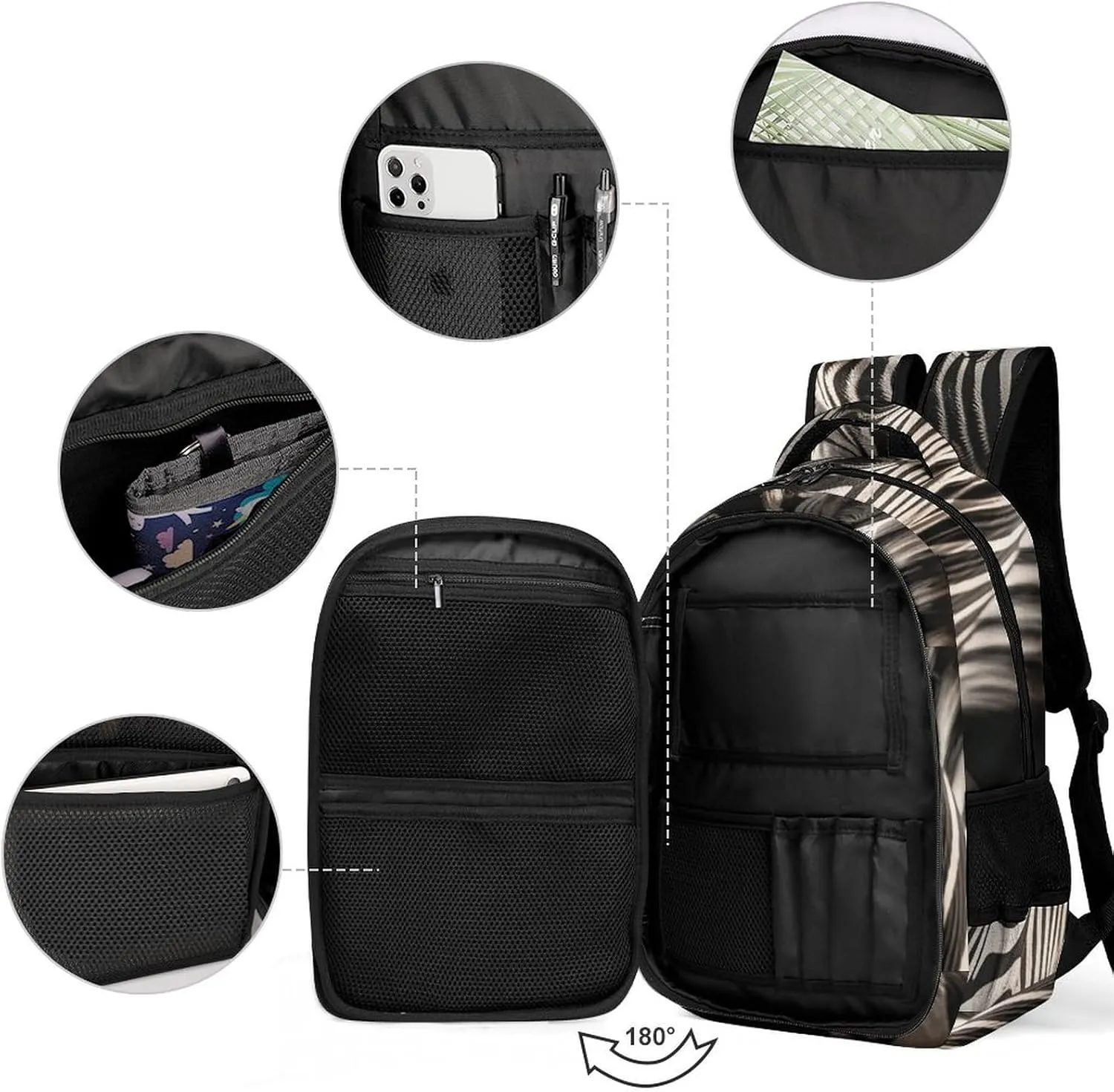 Backpack for Men Women Laptop Backpack Animal Photos Casual Daypack Laptop Bag for Travel