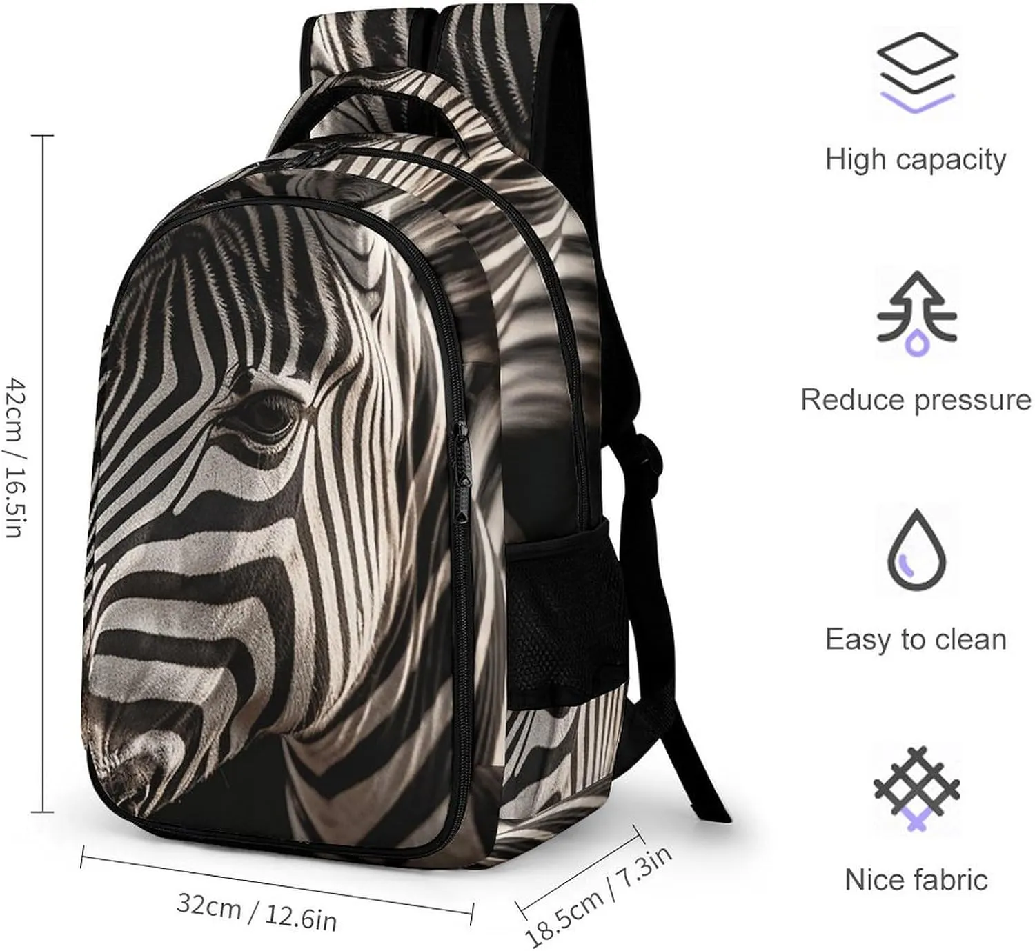 Backpack for Men Women Laptop Backpack Animal Photos Casual Daypack Laptop Bag for Travel