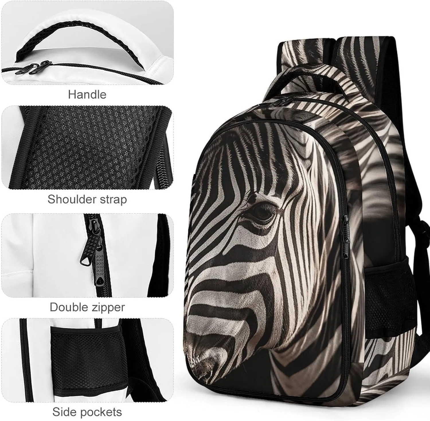 Backpack for Men Women Laptop Backpack Animal Photos Casual Daypack Laptop Bag for Travel