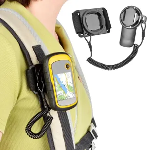 Backpack Tether for Garmin Handheld GPS Mount Accessories, Compatible with Garmin eTrex, Rino, Oregon, Alpha and GPSMAP, Hiking or Hunting, Quick Access, Accessible and Secure