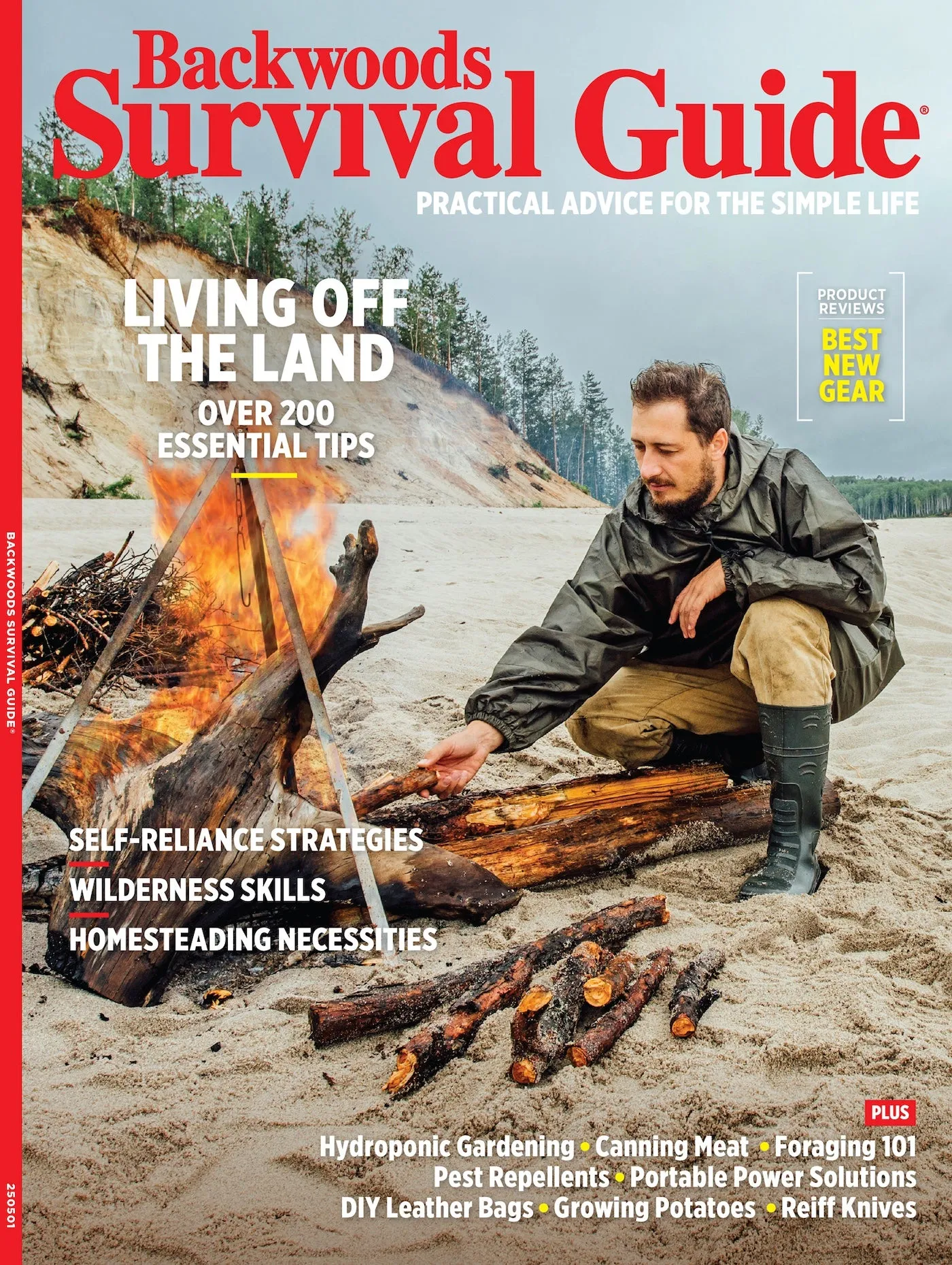 Backwoods Survival Guide - Living Off The Land No. 31:  200  Essential Tips For The Simple Life, Self Reliance Strategies, Wilderness Skills, Homesteading Necessities, Challenges & More!