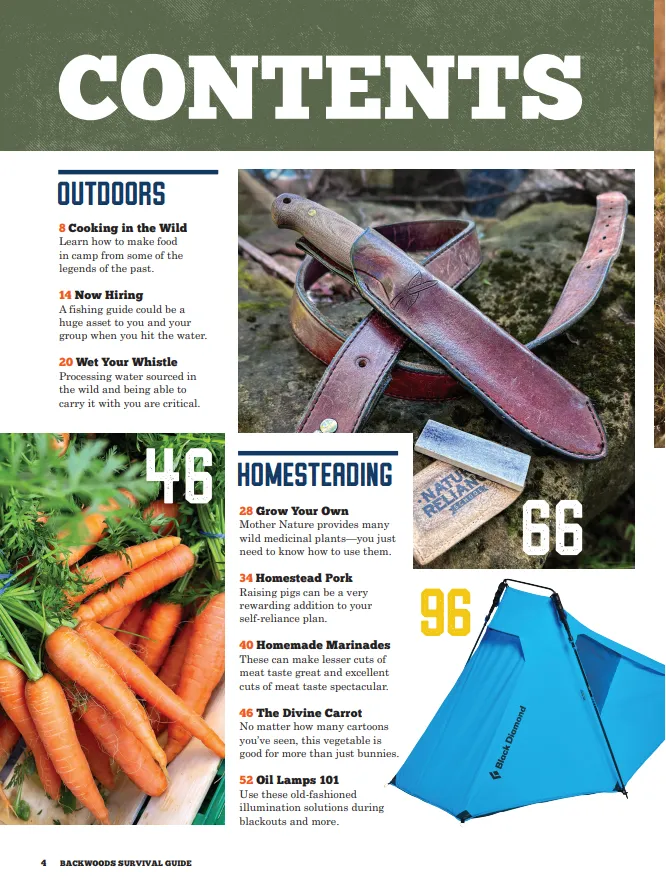 Backwoods Survival Guide - Living Off The Land No. 32: Your Ultimate Resource For Outdoor Adventure & Simple Life, Self-Reliance, Gear Reviews, Tips, Expert Wilderness Insights & More!