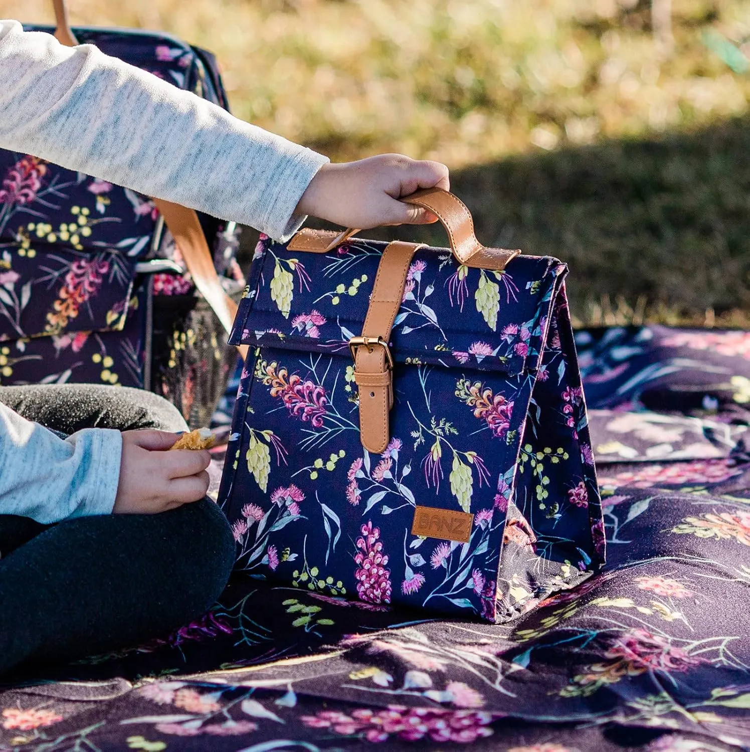 BANZ Picnic Cooler Bag - Insulated, Leak Proof, Collapsible Cooler - Great for Taking The Family to Picnics, The Beach, or Travel to Any Outdoors Event