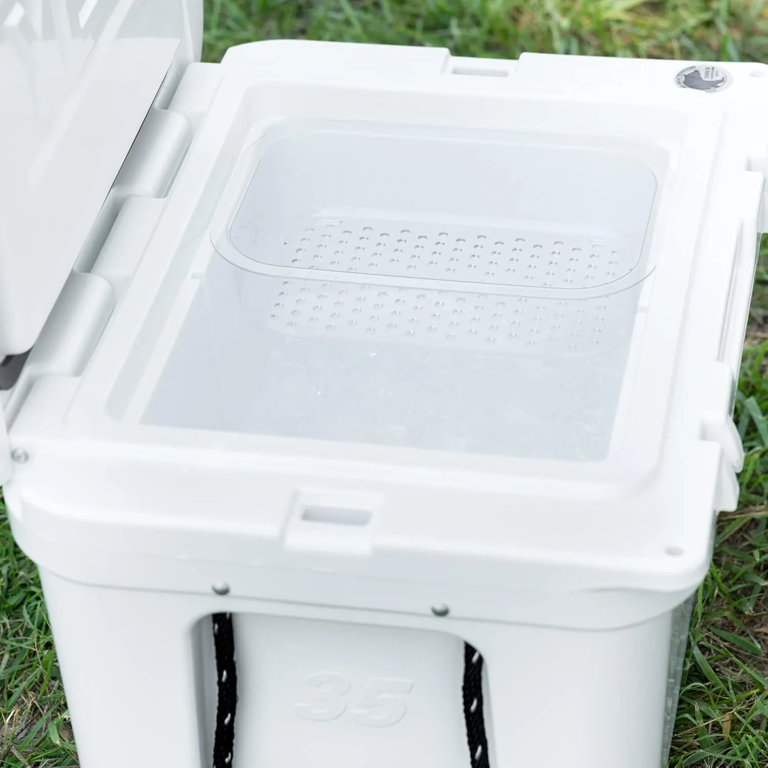 BEAST COOLER ACCESSORIES Dry Goods Tray - Pack of 2 Durable Plastic Cooler Organizer Compatible with Yeti Tundra 35 and 45 - Cooler Rack and Divider for Dry Storage
