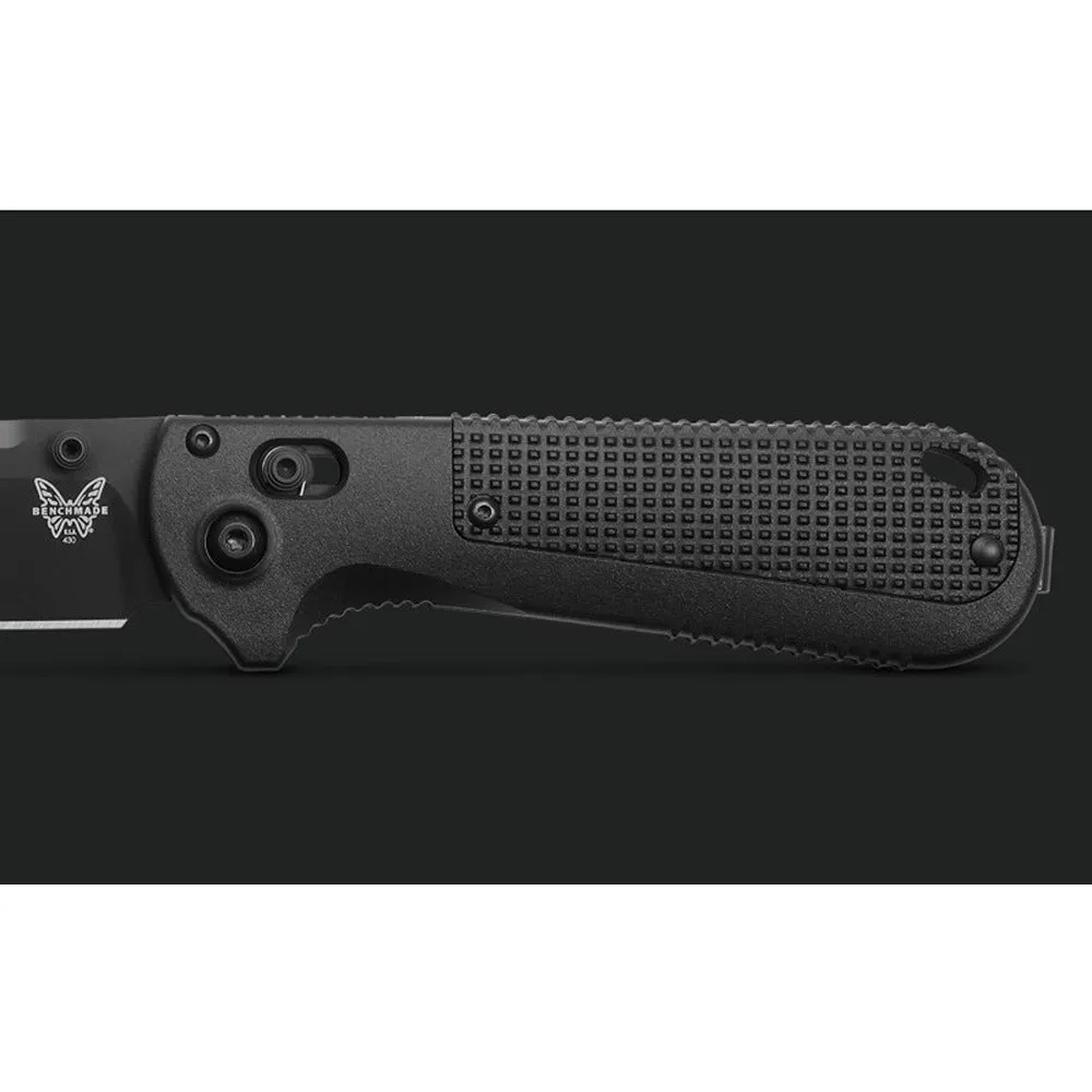 Benchmade 430BK-02 Redoubt Black Grivory Drop Point Folding Knife