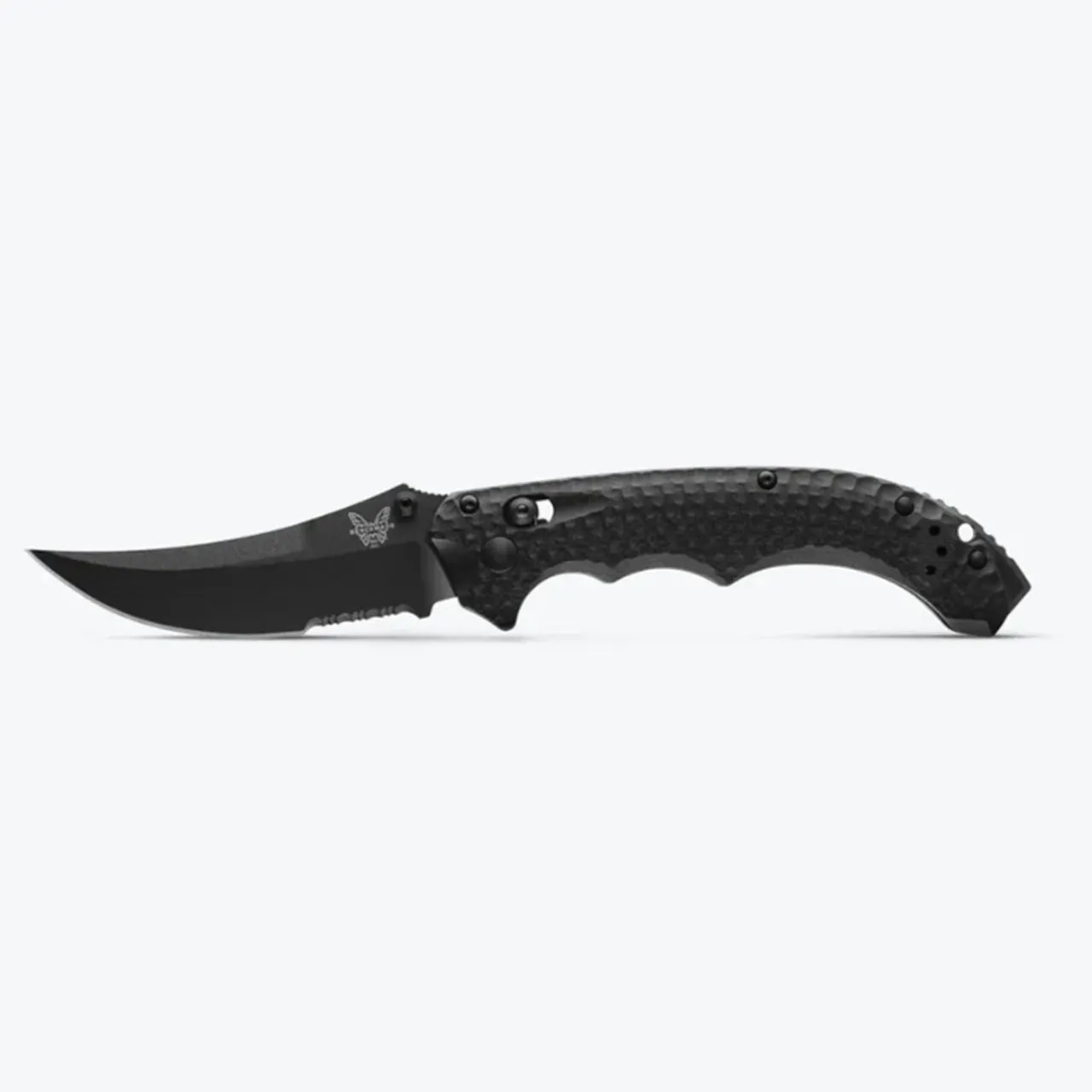 Benchmade 865SBK Mini Bedlam Black Scimitar Folding Knife SE