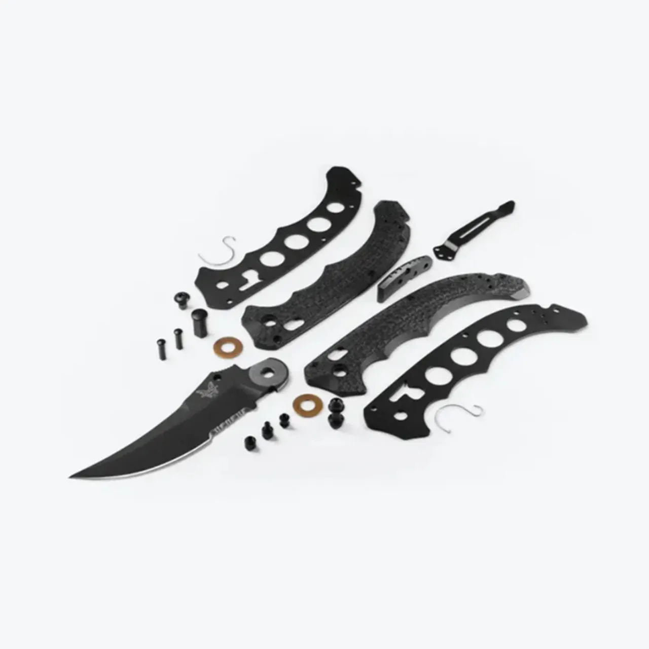 Benchmade 865SBK Mini Bedlam Black Scimitar Folding Knife SE