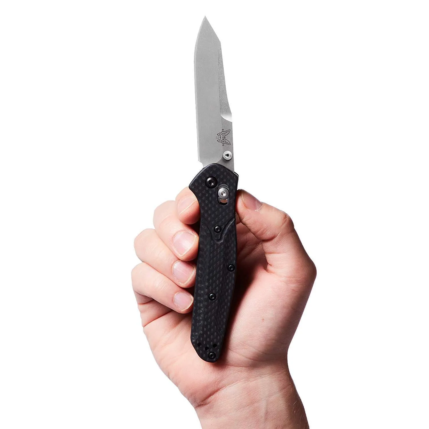 Benchmade 940-1 Plain Edge Reverse Tanto, Carbon Fiber Handle Knife