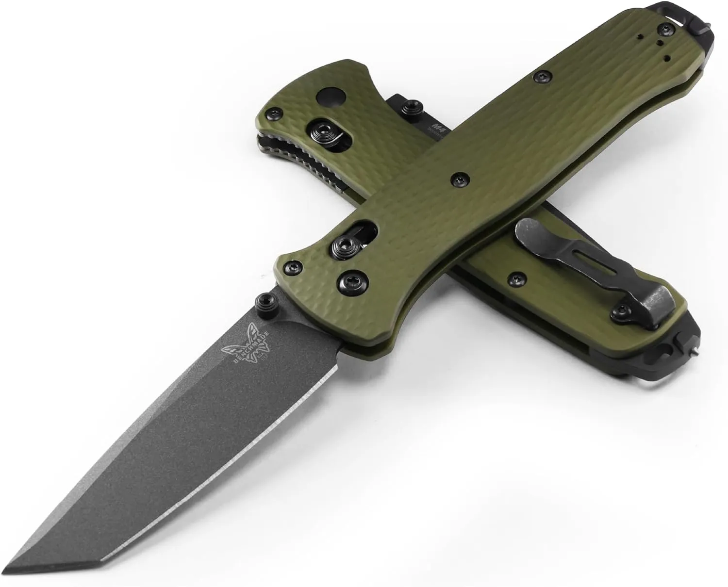 Benchmade - Bailout 537GY EDC Knife with Woodland Green Handle (537GY-1)