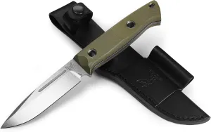 Benchmade - Bushcrafter 163 Survival Knife with OD Green G10 Handle (163-1)