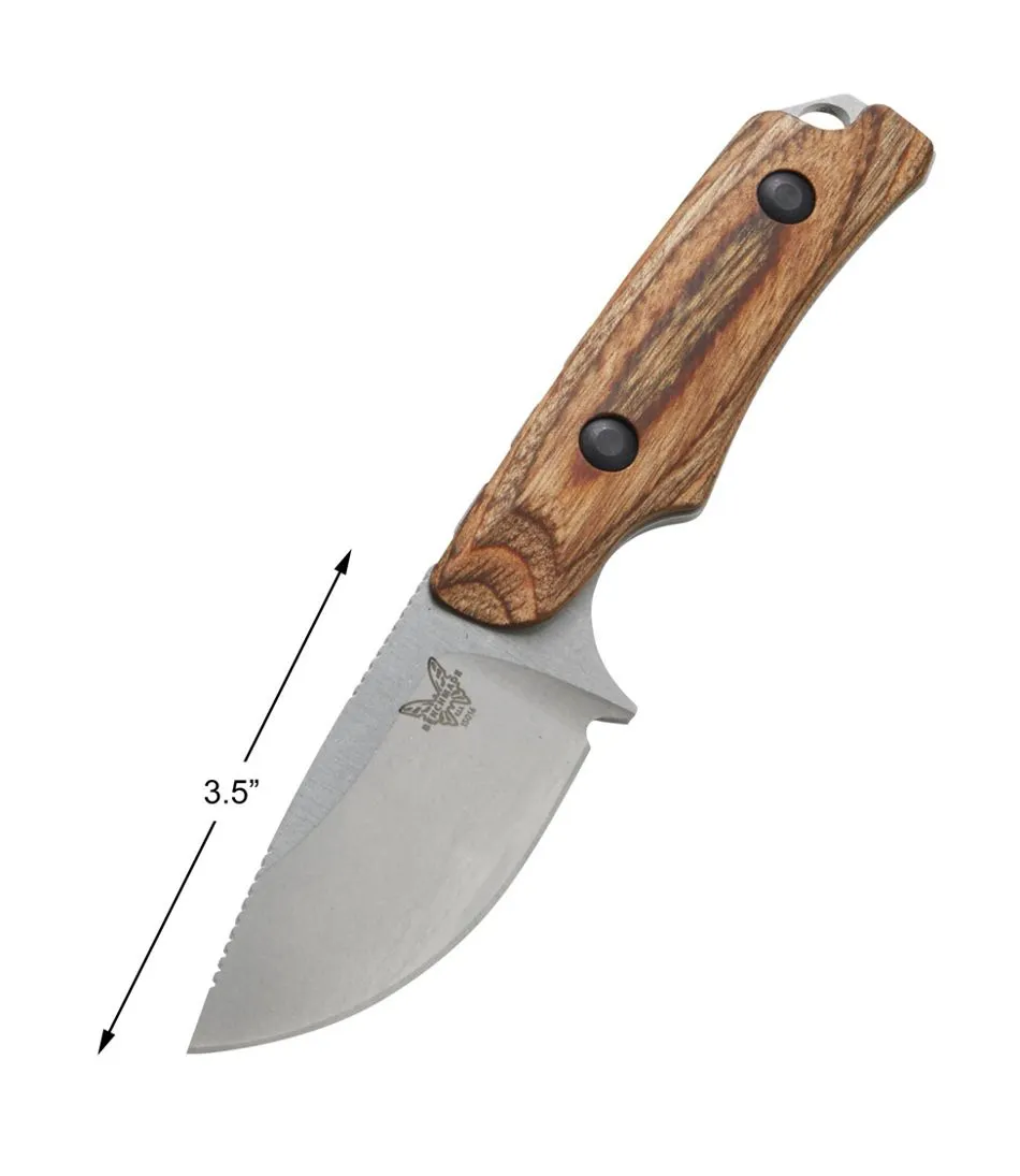 Benchmade Hidden Canyon Hunter 15017 | Stabilized Wood Fixed‑Blade Knife