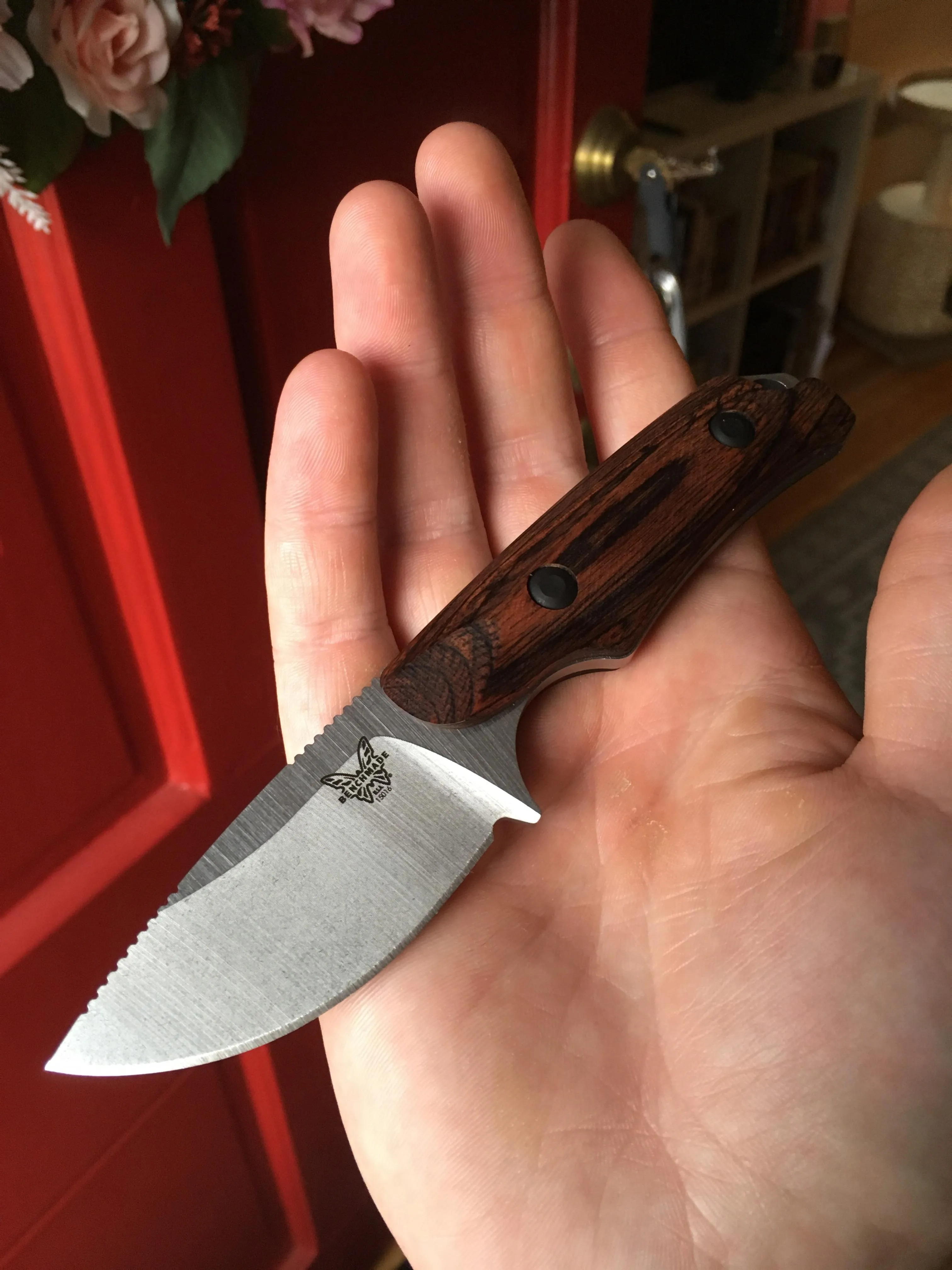 Benchmade Hidden Canyon Hunter 15017 | Stabilized Wood Fixed‑Blade Knife