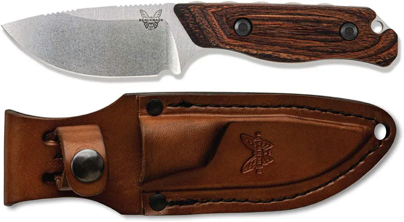 Benchmade Hidden Canyon Hunter 15017 | Stabilized Wood Fixed‑Blade Knife