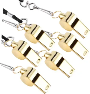 BESPORTBLE 6pcs Loud Emergency Whistles for Outdoor Survival Camping Hiking and Gym Use Design Keychain for Easy Carrying