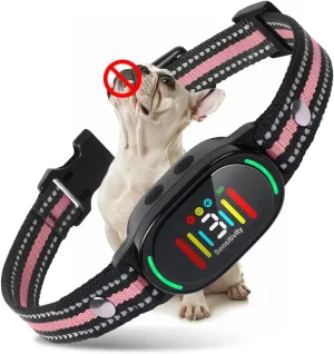 Best No Bark Collar, Dog Bark Collar for Large Medium Small Dogs,Smart Bark Collar,Rechargeable Anti Barking Training Collar with 3 Adjustable Sensitivity, IP67 Waterproof Bark Shock Collar with Beep